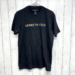 Kenneth Cole Shirt Women Size Medium Pride Rainbow Short Sleeve Cotton Tee
